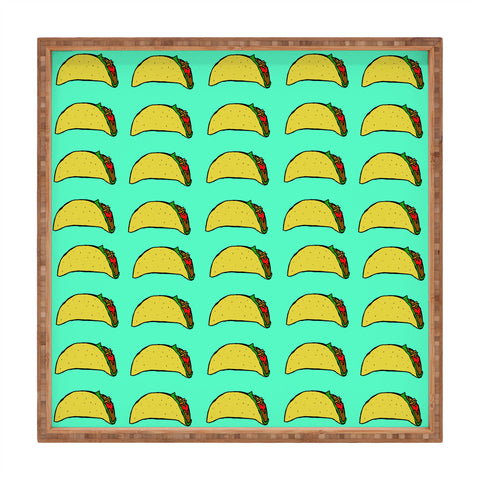 Leah Flores Taco Party Square Tray