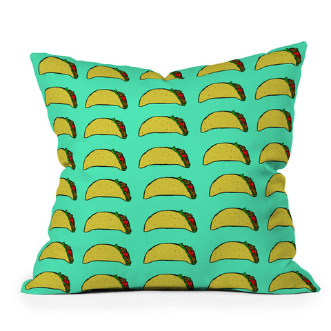 Leah Flores Taco Party Throw Pillow