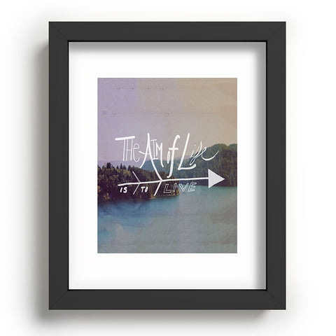 Leah Flores The Aim Of Life Recessed Framing Rectangle