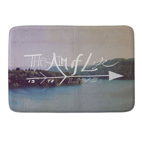 Leah Flores The Aim Of Life Memory Foam Bath Mat