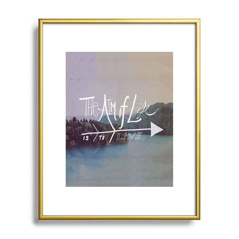 Leah Flores The Aim Of Life Metal Framed Art Print