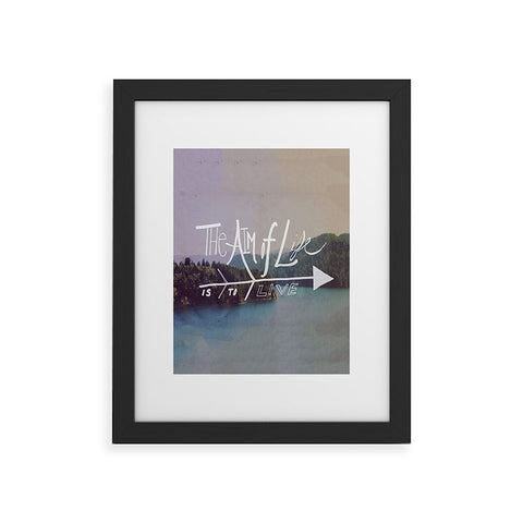 Leah Flores The Aim Of Life Framed Art Print