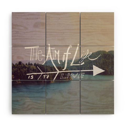 Leah Flores The Aim Of Life Wood Wall Mural