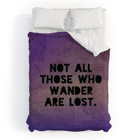 Leah Flores Those Who Wander Duvet Cover
