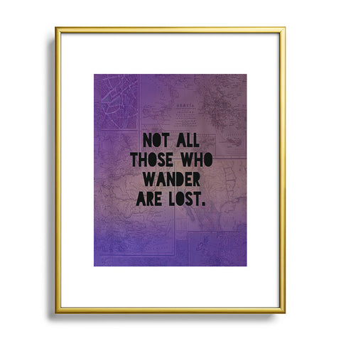 Leah Flores Those Who Wander Metal Framed Art Print