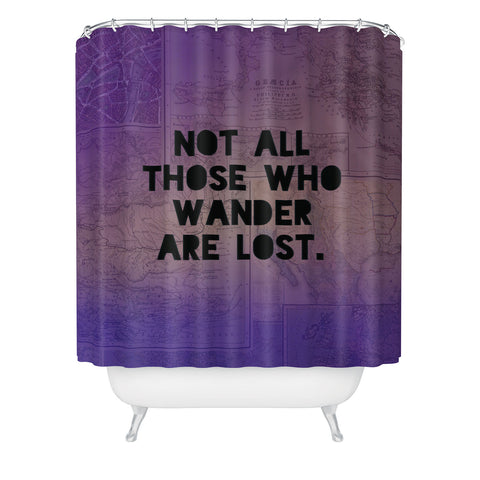 Leah Flores Those Who Wander Shower Curtain
