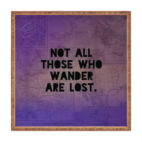 Leah Flores Those Who Wander Square Tray