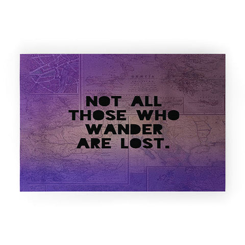 Leah Flores Those Who Wander Welcome Mat