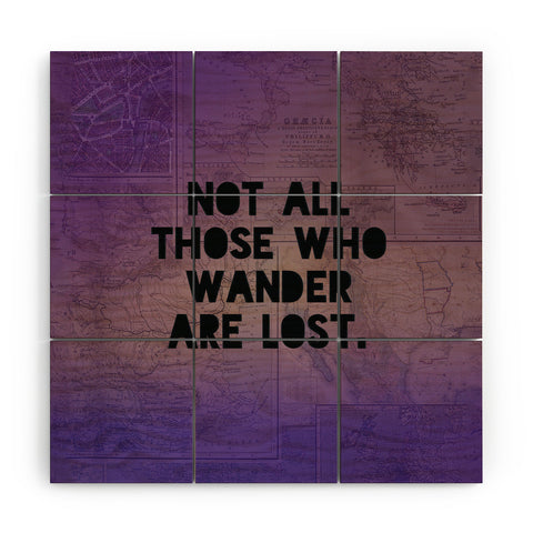 Leah Flores Those Who Wander Wood Wall Mural