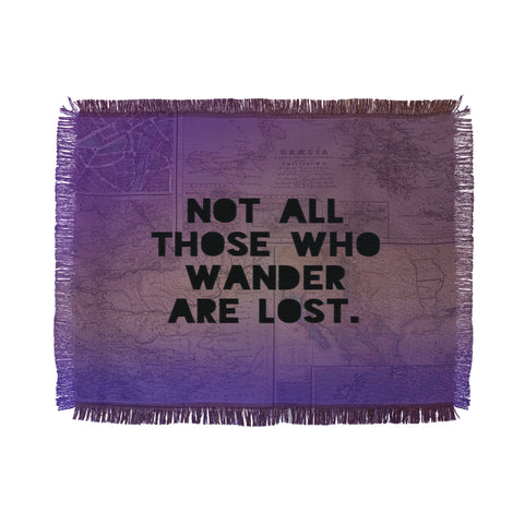 Leah Flores Those Who Wander Throw Blanket
