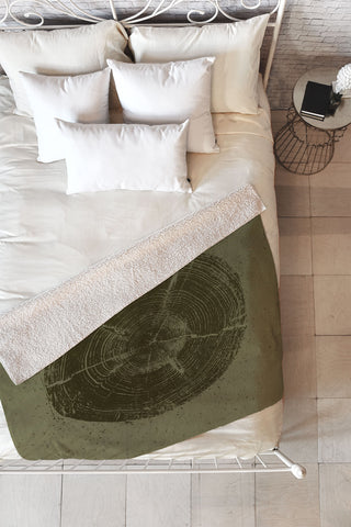 Leah Flores Timber Fleece Throw Blanket