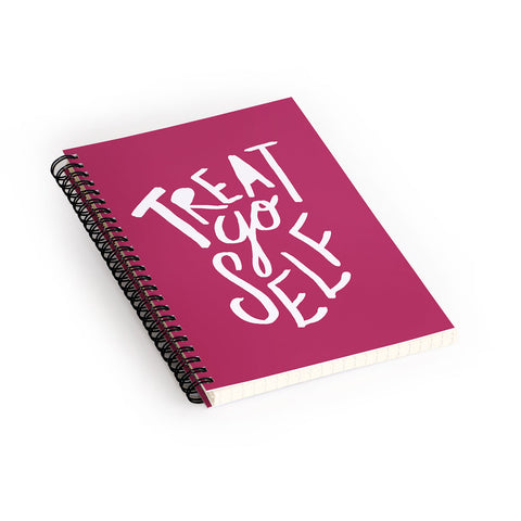 Leah Flores Treat Yo Self Spiral Notebook
