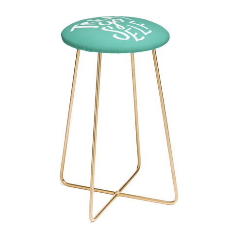 Leah Flores Treat Yo Self x Aquamarine Counter Stool