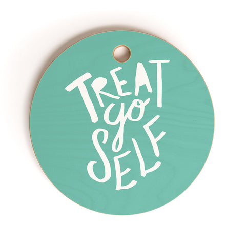 Leah Flores Treat Yo Self x Aquamarine Cutting Board Round