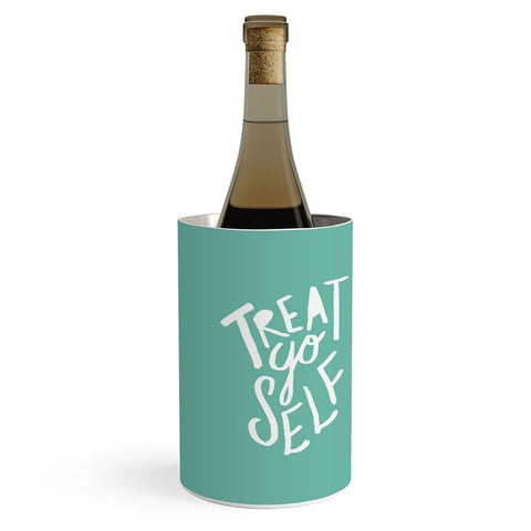 Leah Flores Treat Yo Self x Aquamarine Wine Chiller