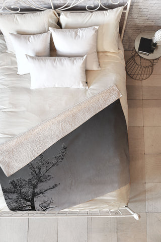 Leah Flores Tree Fleece Throw Blanket