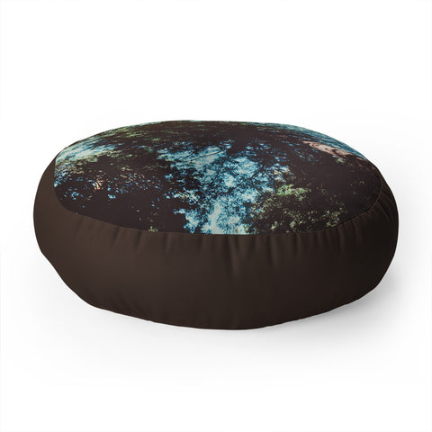 Leah Flores Treetops Floor Pillow Round