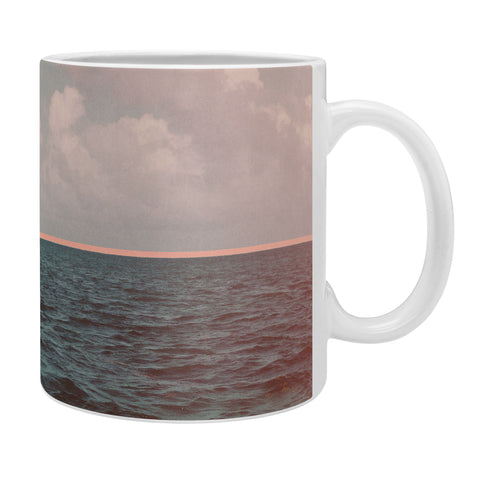 Leah Flores Turquoise Ocean Peach Sunset Coffee Mug