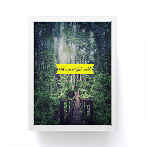 Leah Flores What A Wonderful World Framed Mini Art Print
