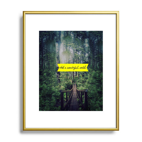 Leah Flores What A Wonderful World Metal Framed Art Print