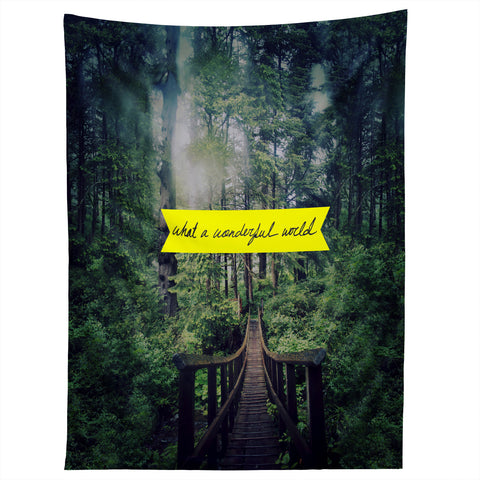 Leah Flores What A Wonderful World Tapestry