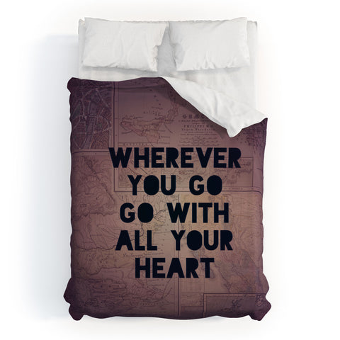 Leah Flores Wherever You Go Duvet Cover