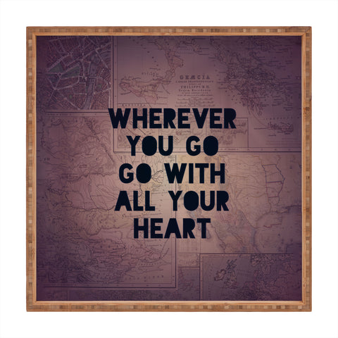 Leah Flores Wherever You Go Square Tray