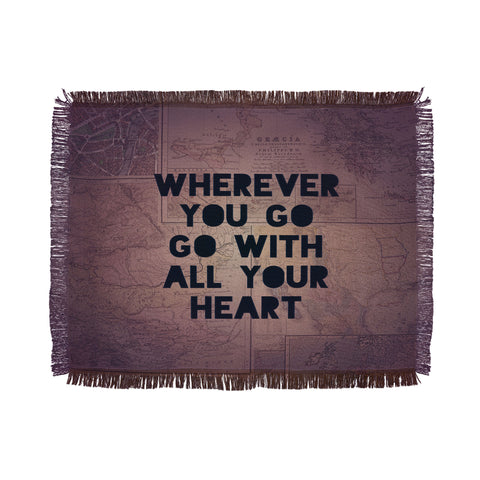 Leah Flores Wherever You Go Throw Blanket