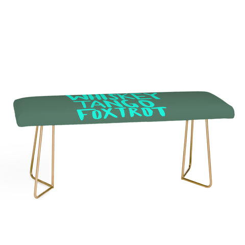 Leah Flores Whiskey Tango Foxtrot Bench