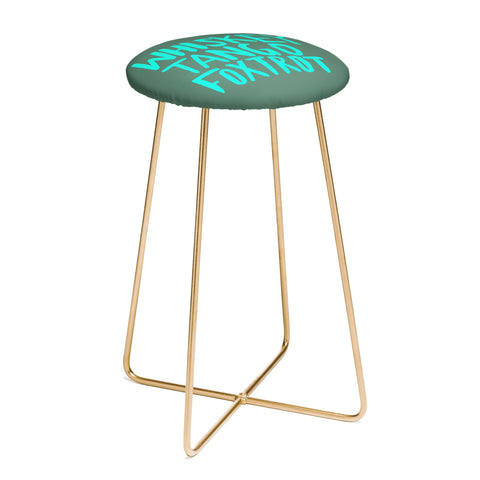 Leah Flores Whiskey Tango Foxtrot Counter Stool