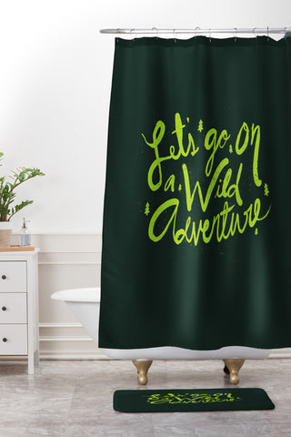 Leah Flores Wild Adventure Shower Curtain And Mat