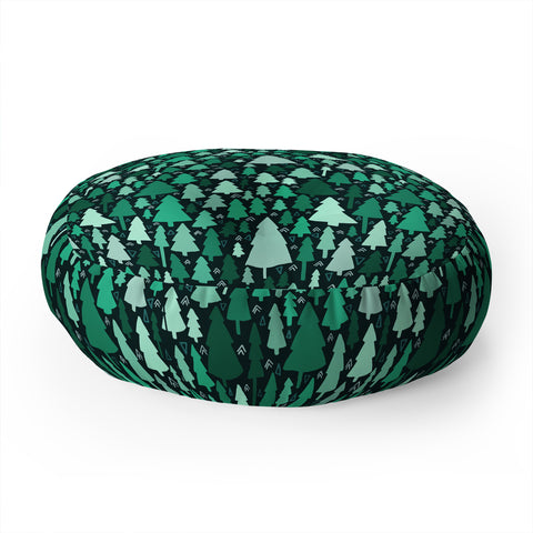 Leah Flores Wild and Woodsy Floor Pillow Round