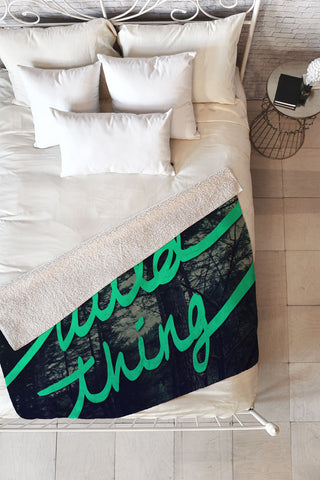 Leah Flores Wild Thing 1 Fleece Throw Blanket