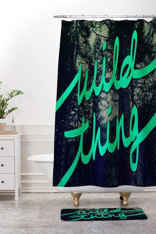 Leah Flores Wild Thing 1 Shower Curtain And Mat