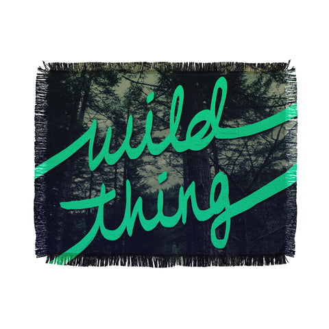 Leah Flores Wild Thing 1 Throw Blanket