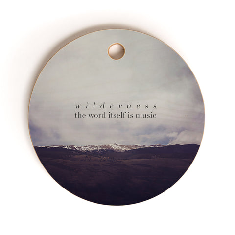 Leah Flores Wilderness Music Cutting Board Round