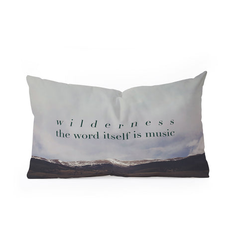 Leah Flores Wilderness Music Oblong Throw Pillow