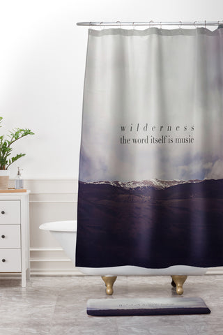 Leah Flores Wilderness Music Shower Curtain And Mat