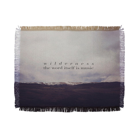Leah Flores Wilderness Music Throw Blanket