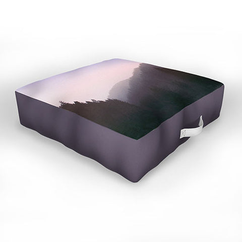 Leah Flores Wilderness x Pink Outdoor Floor Cushion