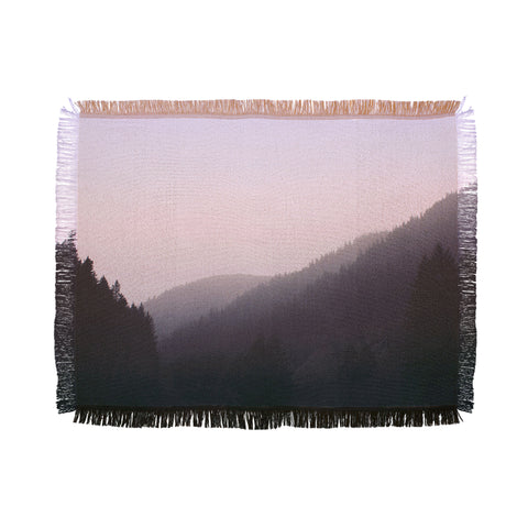 Leah Flores Wilderness x Pink Throw Blanket