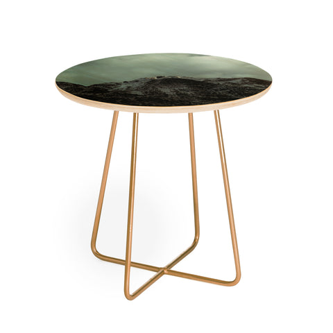 Leah Flores Winter in the Cascades Round Side Table