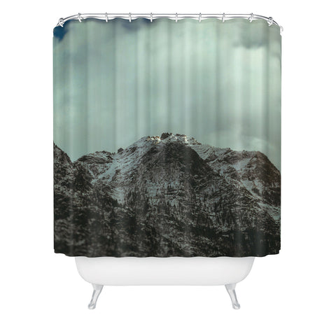 Leah Flores Winter in the Cascades Shower Curtain