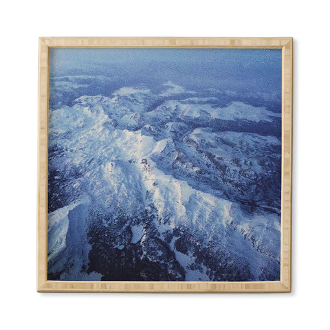Leah Flores Winter Mountain Range Framed Wall Art