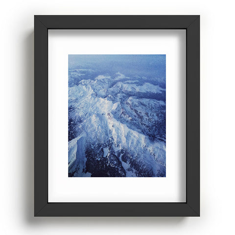 Leah Flores Winter Mountain Range Recessed Framing Rectangle
