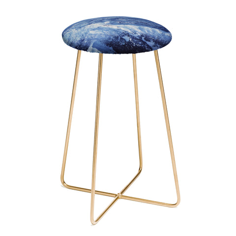 Leah Flores Winter Mountain Range Counter Stool