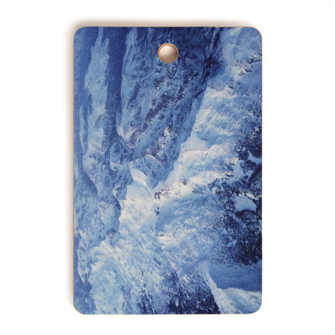 Leah Flores Winter Mountain Range Cutting Board Rectangle