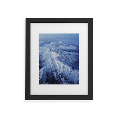 Leah Flores Winter Mountain Range Framed Art Print