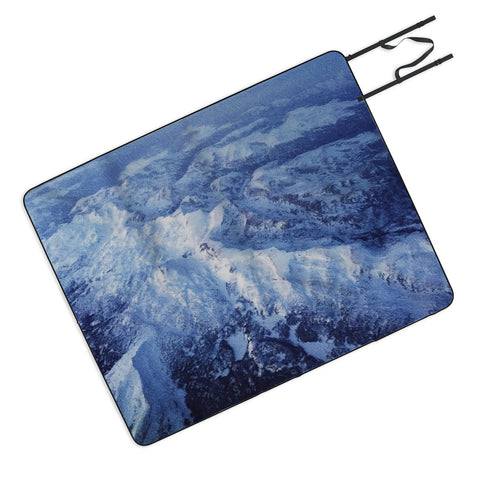 Leah Flores Winter Mountain Range Picnic Blanket
