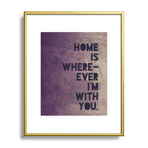 Leah Flores With You Metal Framed Art Print